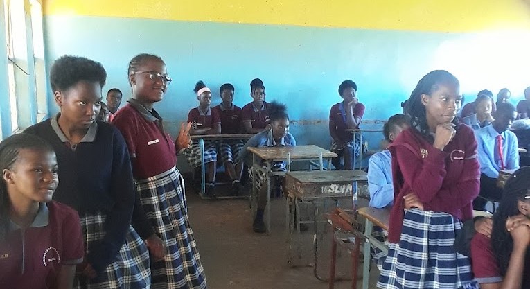 Pupils at assembly
